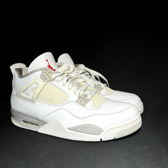 Size 12 - Nike Air Jordan 4 Retro White Oreo 2021 Men's Shoes
